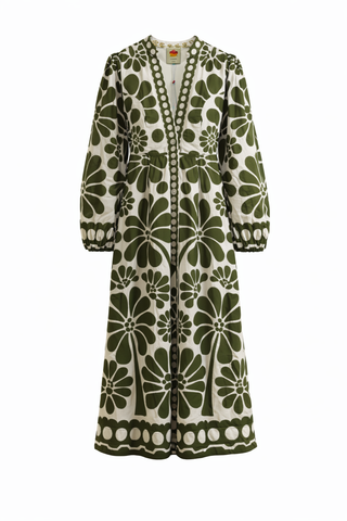 Farm Rio Palermo Maxi Dress - Green Farm Rio Palermo Maxi Dress - Green