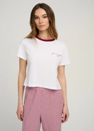 The Cropped Signature Chest Tee