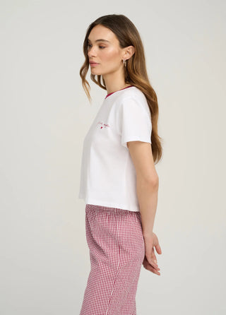 The Cropped Signature Chest Tee