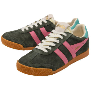 Women's Elan Sneakers - Dark Khaki/Bubblegum/Sea/Mist