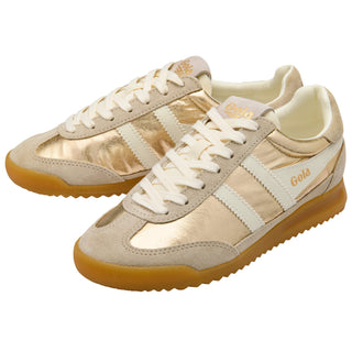 Women's Firefly Metallic Sneakers - Gold/Off White