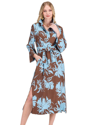 The Poppy Midi Dress - Iced Petals