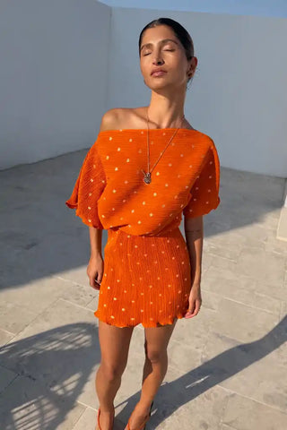Orange Mini Tilly Dress